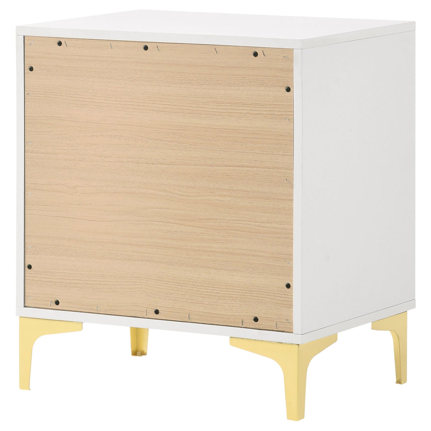 Karena - 2 Drawer Rectangular Nightstand - White - The Sleep Loft - Online Mattress Showroom NYC