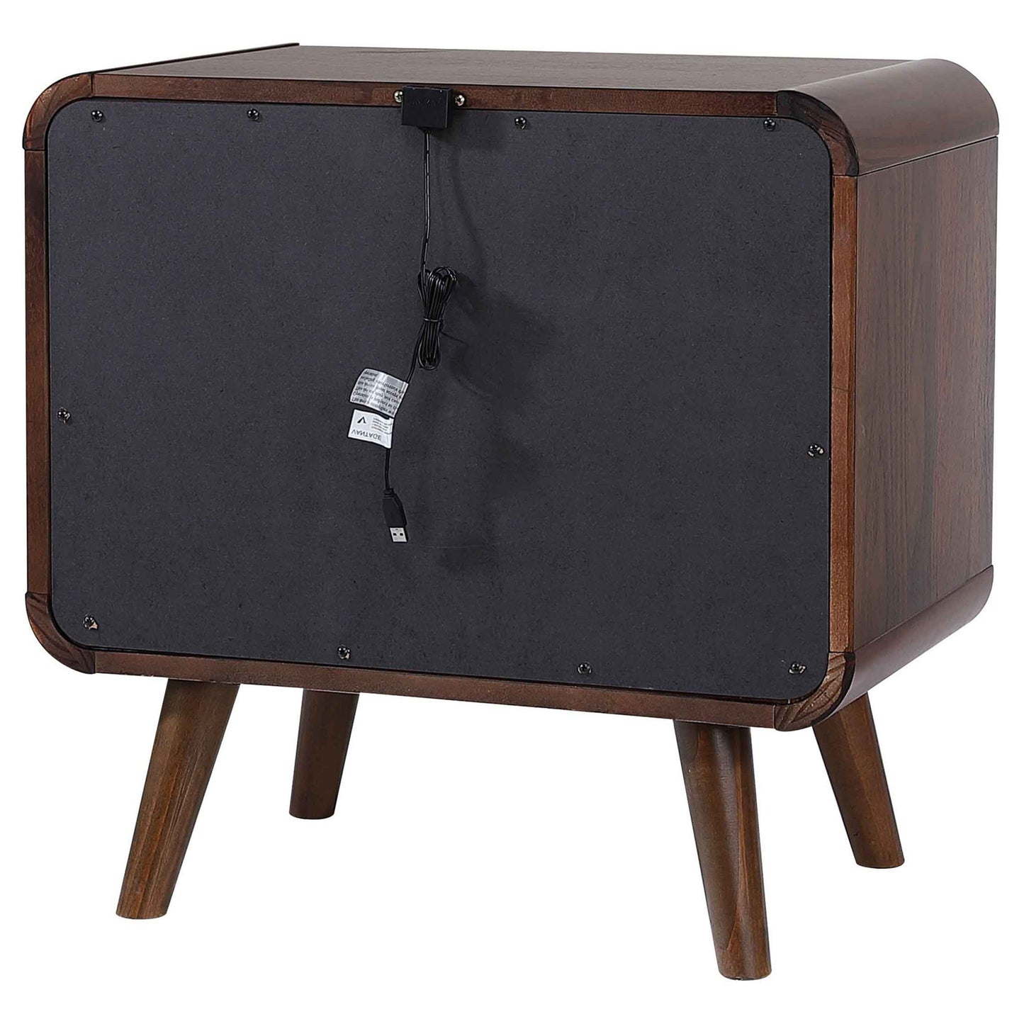 2 Drawer Nightstand - Walnut - The Sleep Loft - Online Mattress Showroom NYC