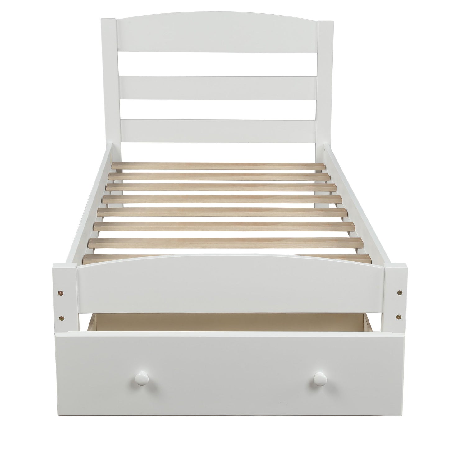 Platform Bed Frame With Storage Drawer And Wood Slat Support No Box Spring Needed - The Sleep Loft - Online Mattress Showroom NYC