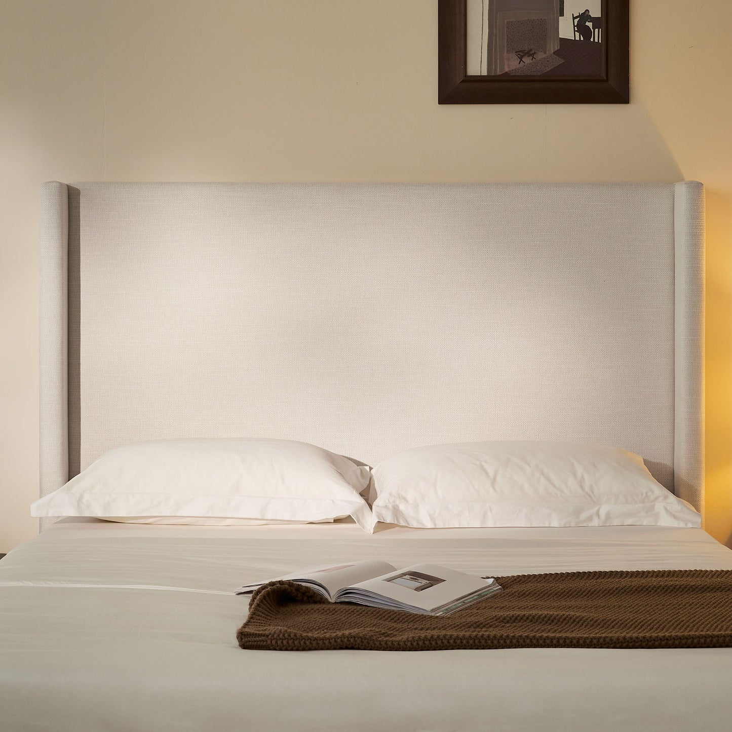 Hosford - Minimalist Upholstered Wingback Bed - The Sleep Loft - Online Mattress Showroom NYC