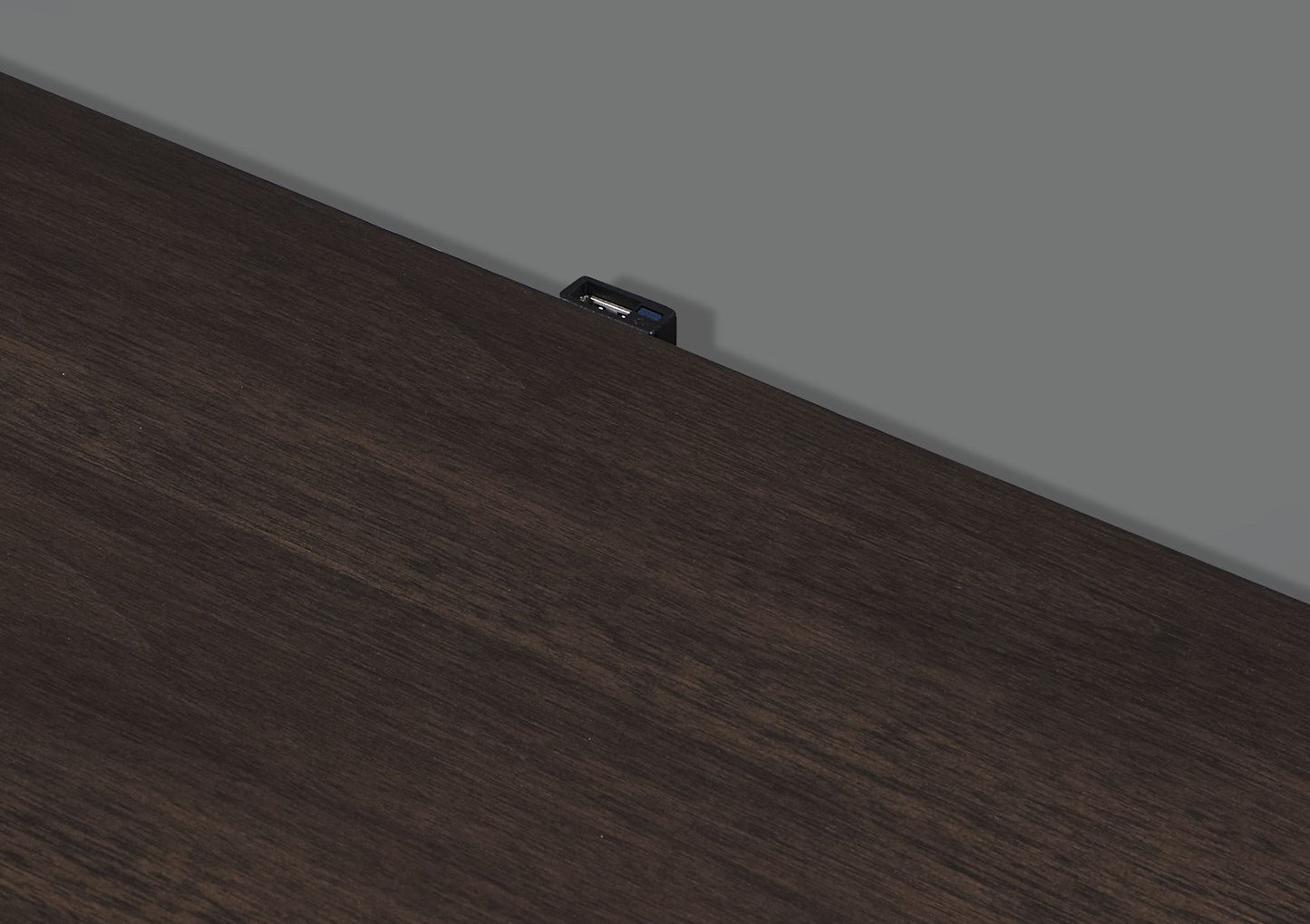 Carena - Night Stand With USB - White / Walnut - The Sleep Loft - Online Mattress Showroom NYC