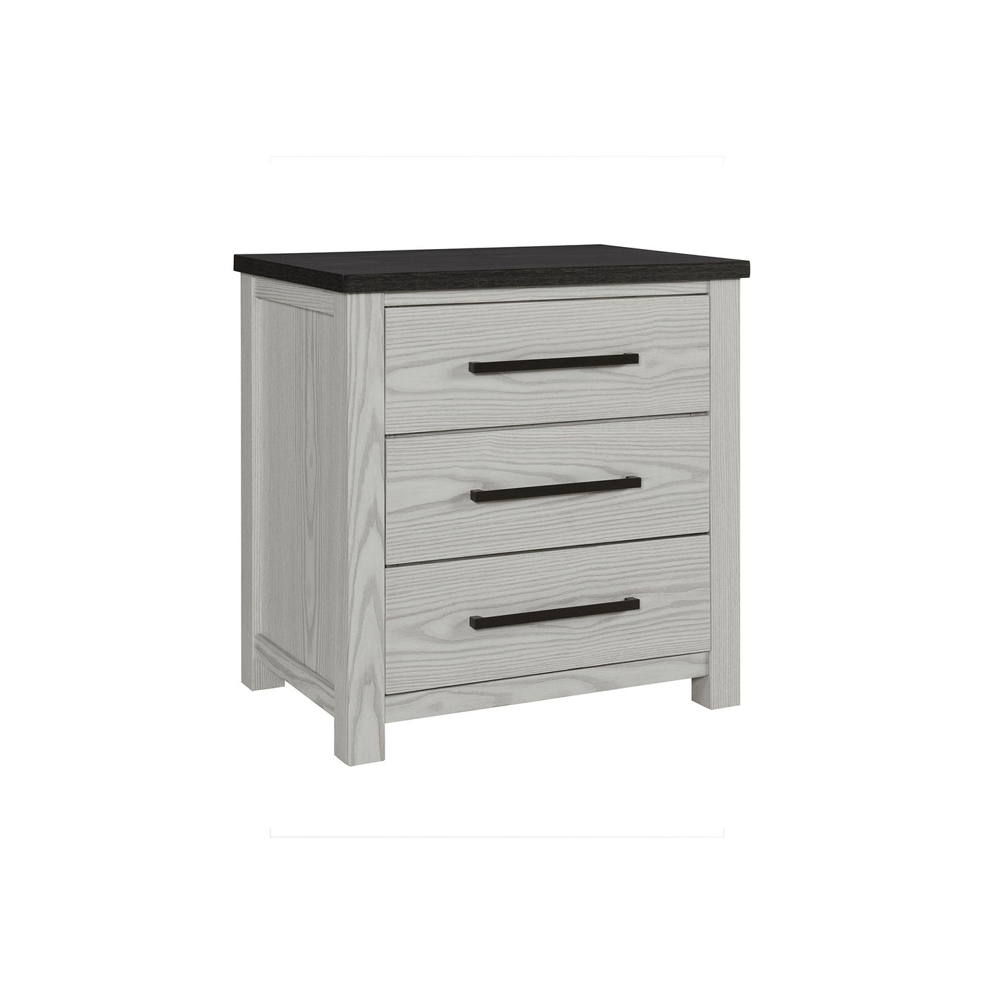Avery - Nightstand With Top Spacious Drawers, Block Feet - Beige - The Sleep Loft - Online Mattress Showroom NYC