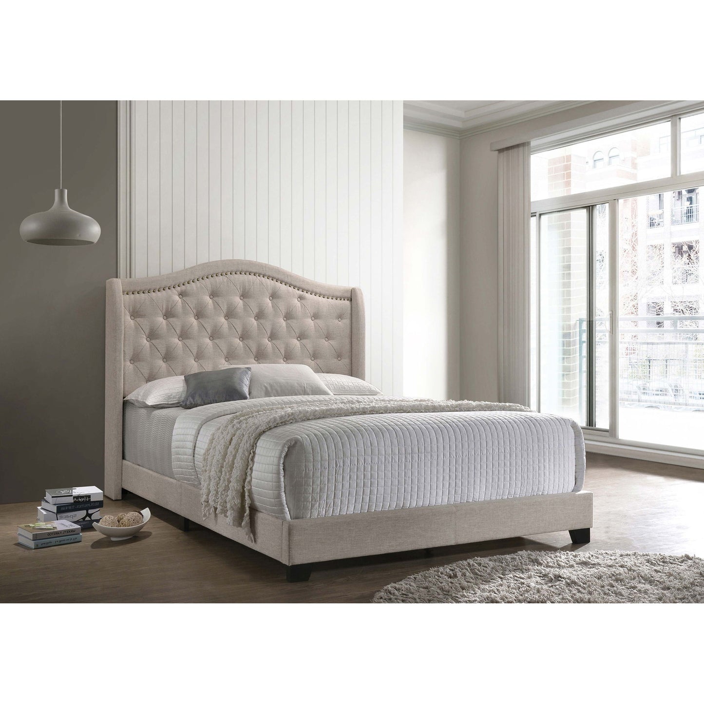 Maassluis - Bed With Button Tufted Headboard - The Sleep Loft - Online Mattress Showroom NYC