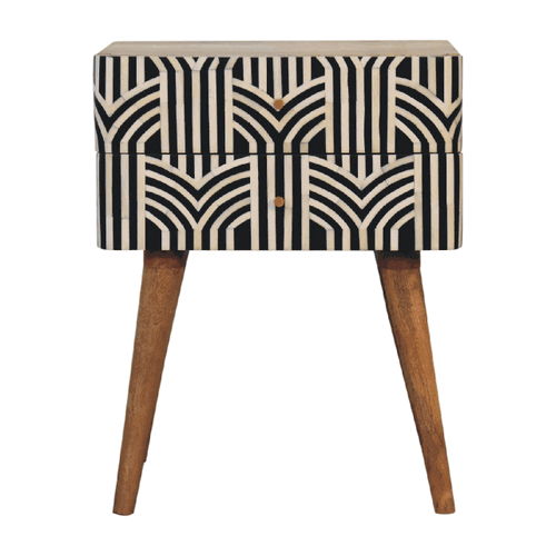 Edessa Bone Inlay Bedside - The Sleep Loft - Online Mattress Showroom NYC