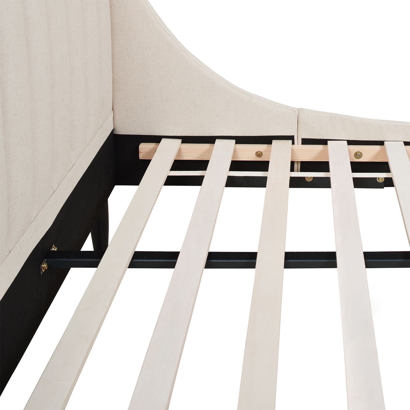 Aspen - King Vertical Tufted Headboard Platform Bed Set - Light Beige - The Sleep Loft - Online Mattress Showroom NYC