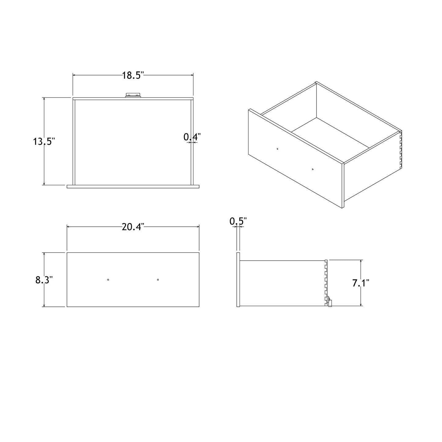 Adelaide - Nightstand With Spacious Storage - The Sleep Loft - Online Mattress Showroom NYC