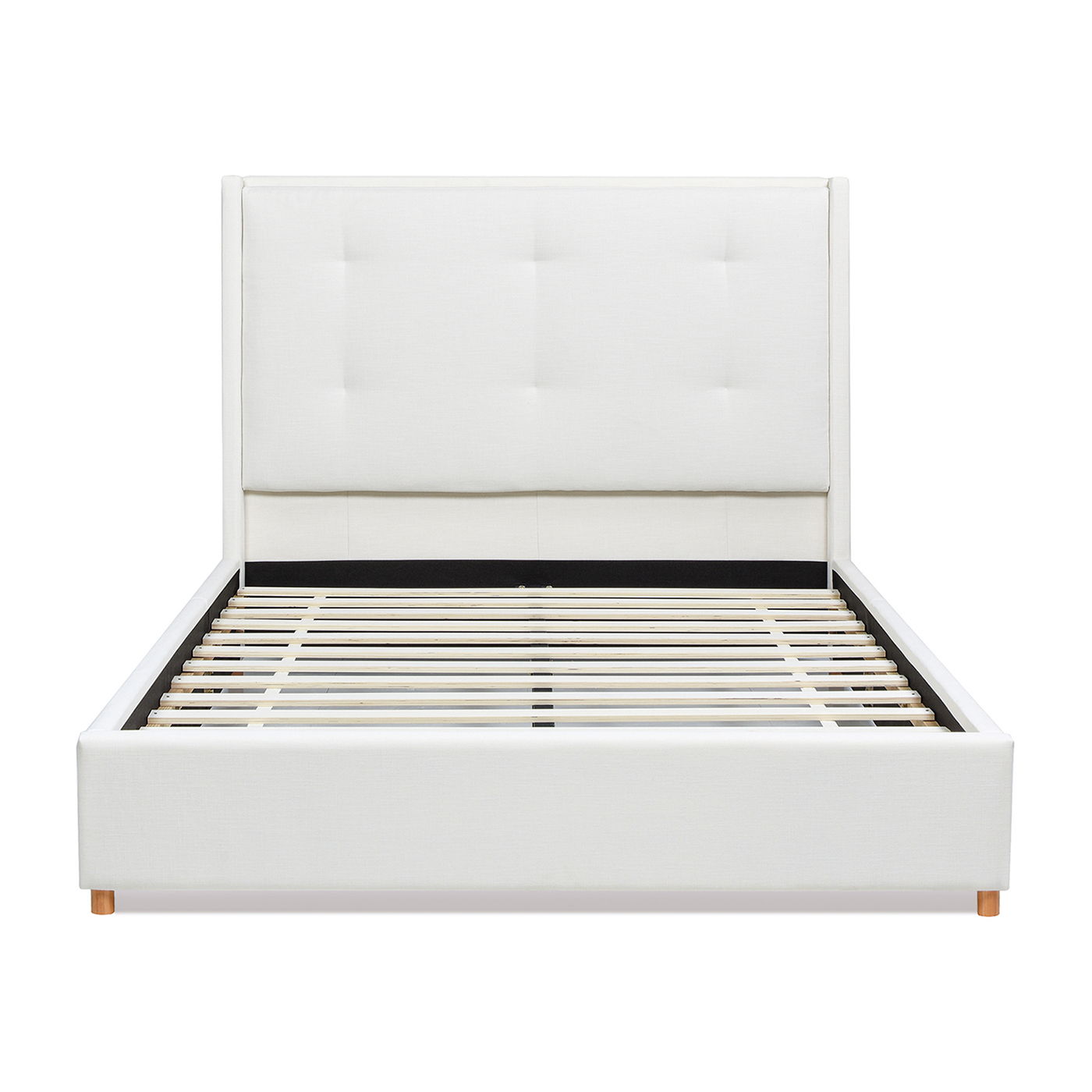 Miramar - Cushion Back Headboard Platform Bed Frame - The Sleep Loft - Online Mattress Showroom NYC