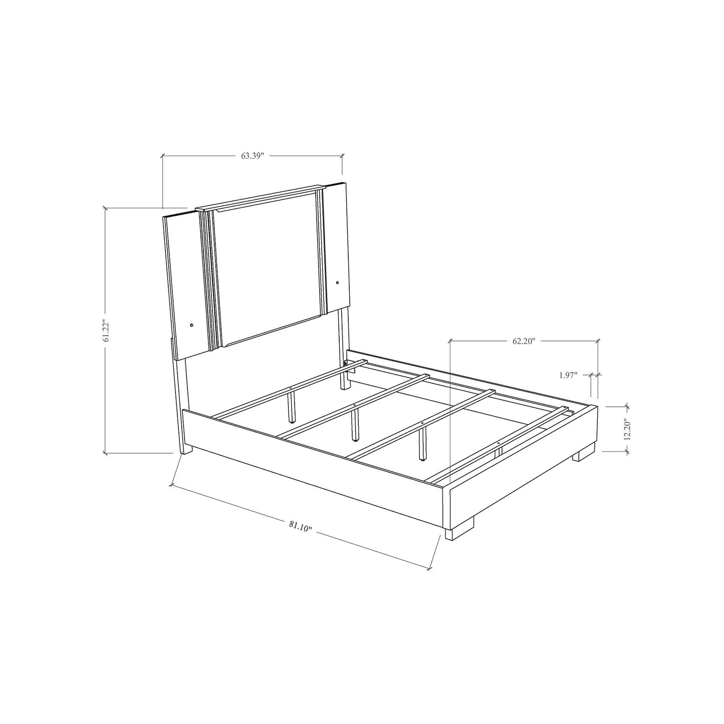 Moon - 5 Pieces Bedroom Set With LED Lighting - The Sleep Loft - Online Mattress Showroom NYC