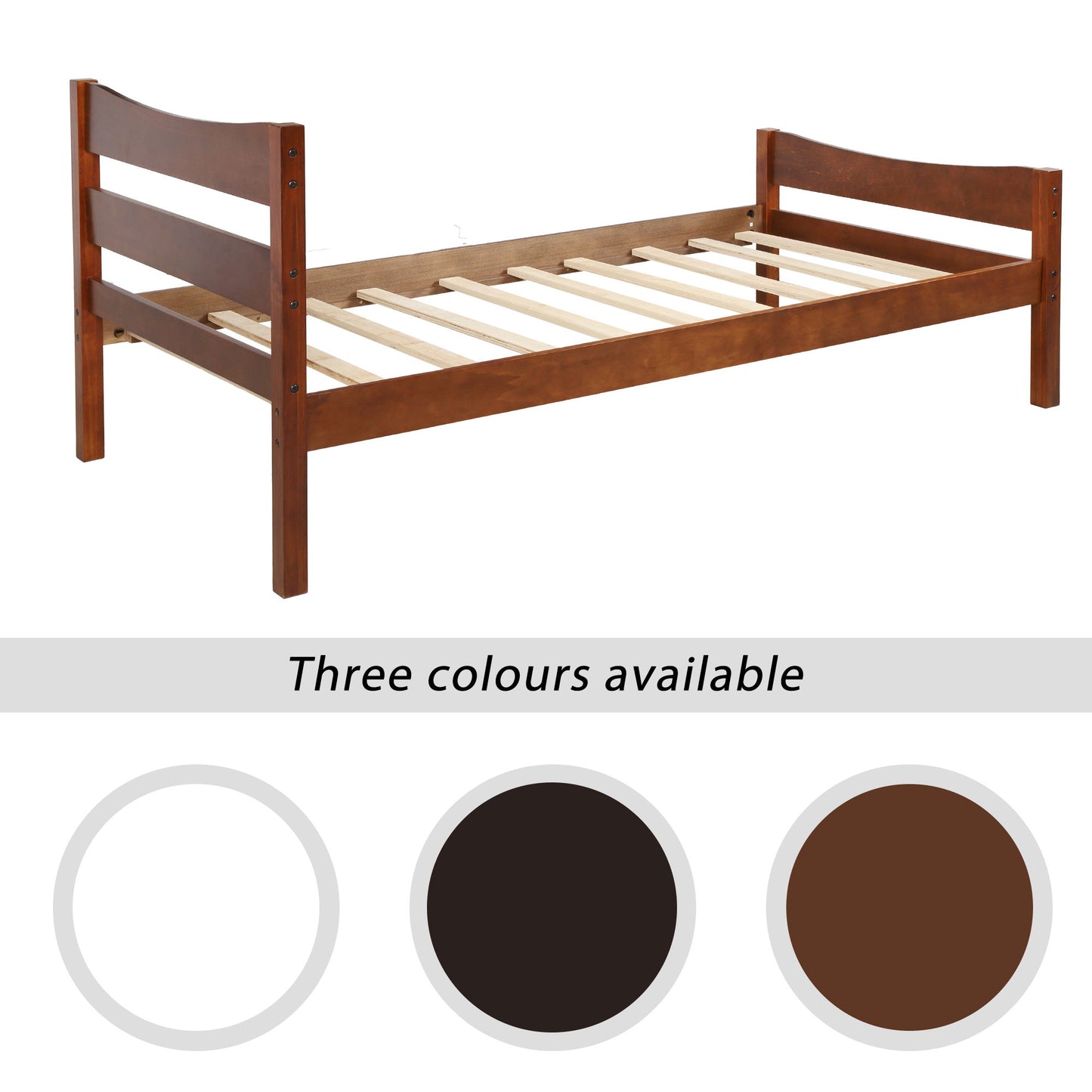 Twin Size Platform Bed With Headboard And Wooden Slat Support - The Sleep Loft - Online Mattress Showroom NYC