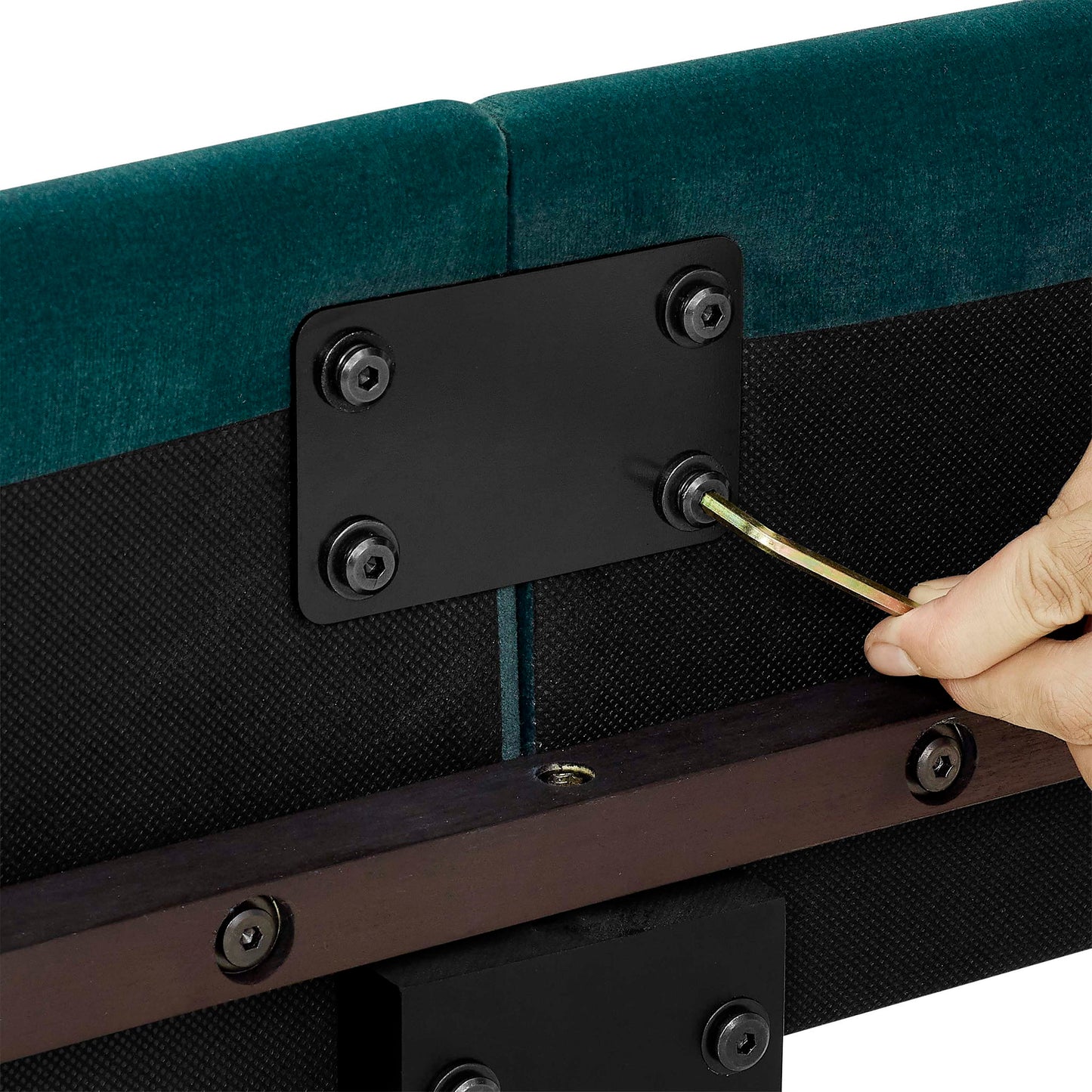 Tufted Upholstered Headboard Platform Bed