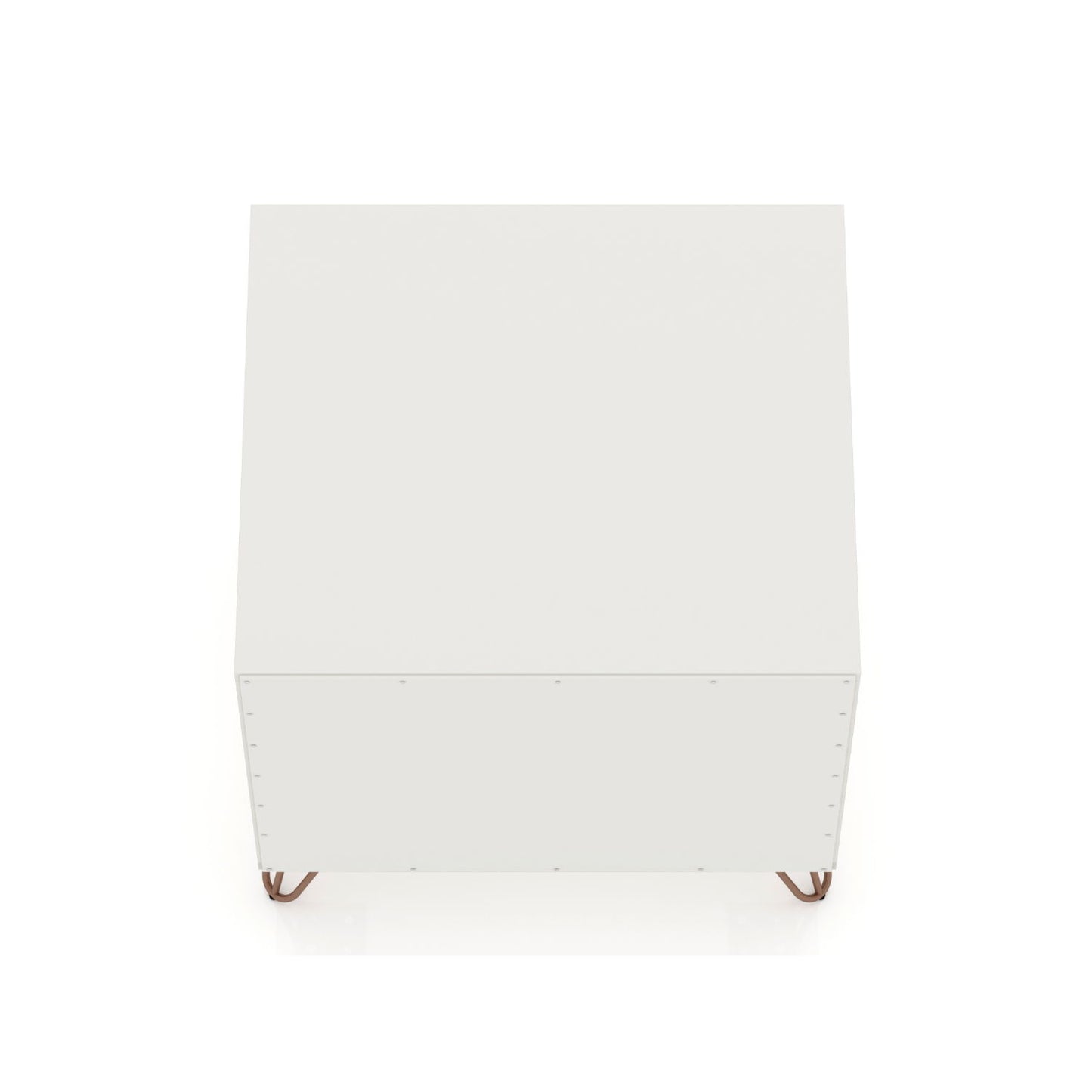 Rockefeller - Nightstand With 1 Drawer - White - The Sleep Loft - Online Mattress Showroom NYC