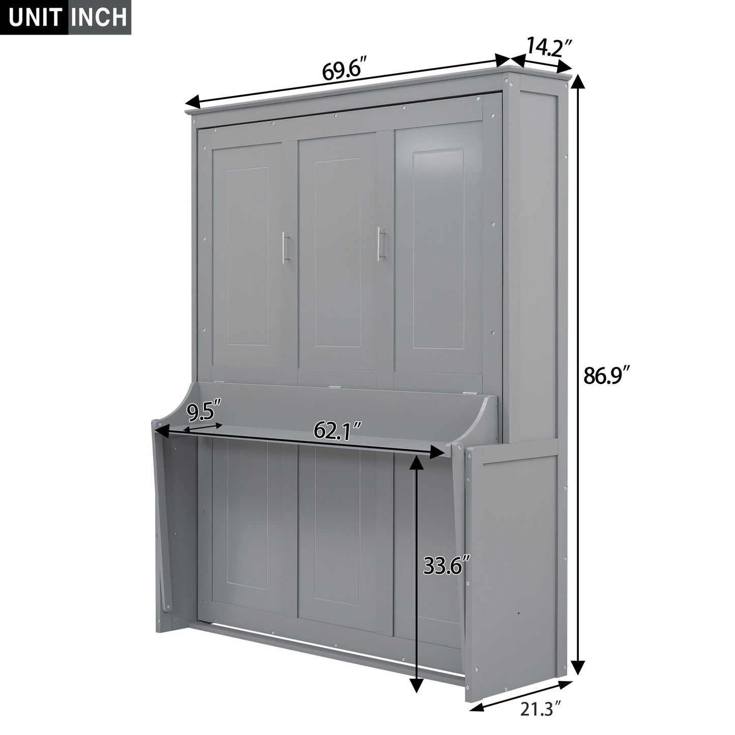 Murphy Bed With Shelf - The Sleep Loft - Online Mattress Showroom NYC