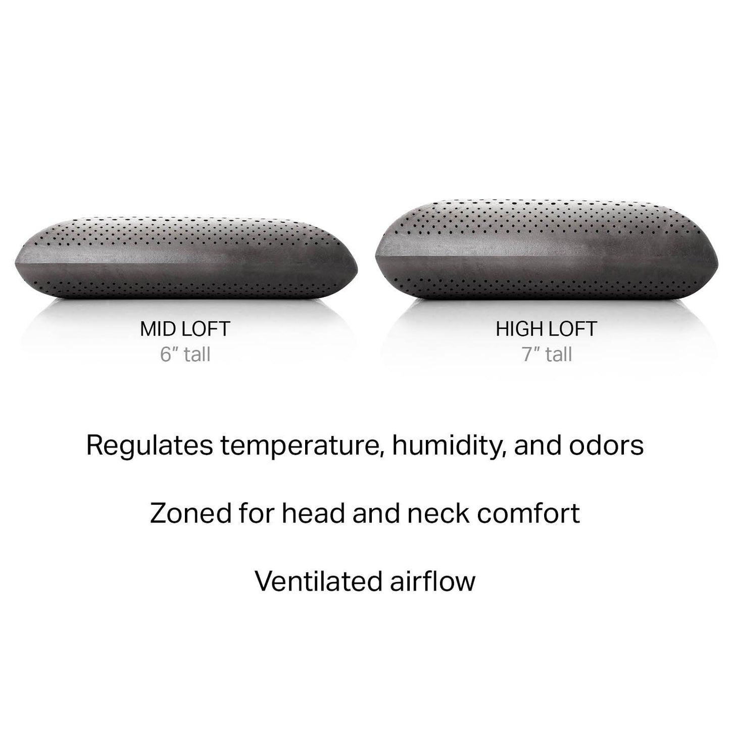 Zoned Dough + Bamboo Charcoal - Pillow - The Sleep Loft - Online Mattress Showroom NYC