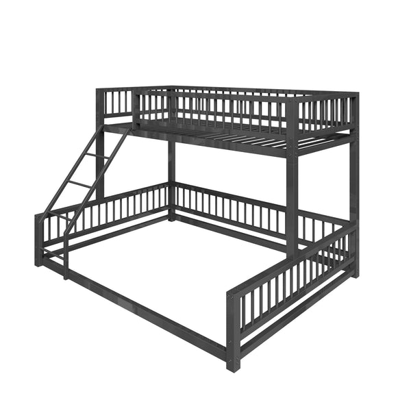 Bunk Bed With Ladder And Safety Guardrails Bunk Bed With Ladder And Safety Guardrails