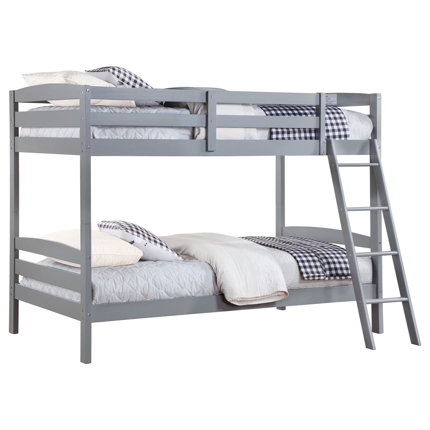 Kerr - Twin Over Twin Bunk Bed - Gray - The Sleep Loft - Online Mattress Showroom NYC