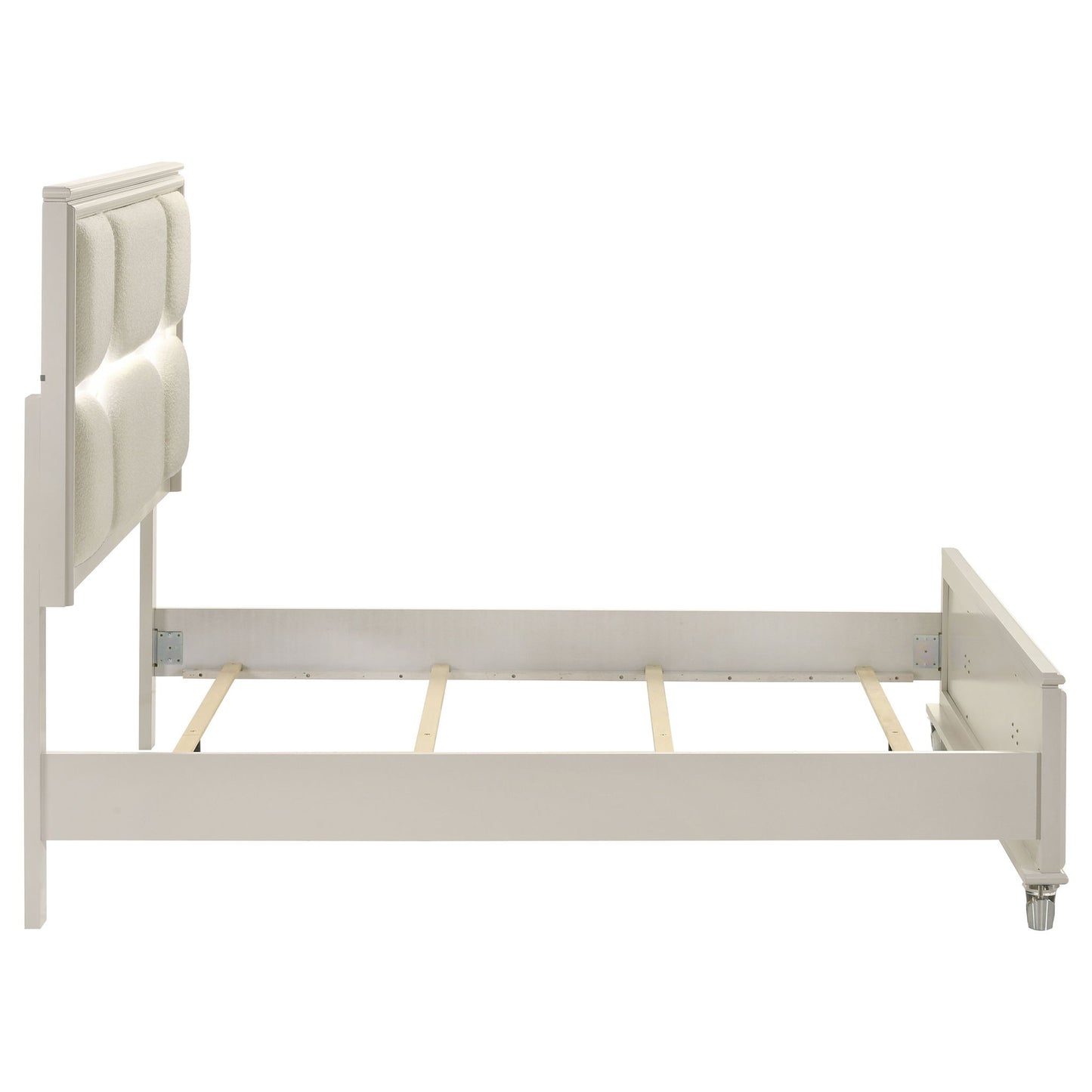 Gwendolyn - Queen Panel Bed With LED Headboard - White - The Sleep Loft - Online Mattress Showroom NYC