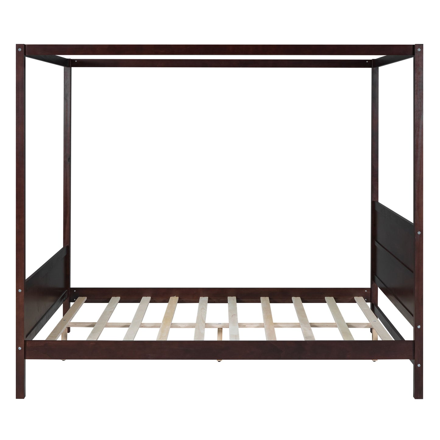 Canopy Platform Bed With Headboard And Footboard, Slat Support Leg - The Sleep Loft - Online Mattress Showroom NYC