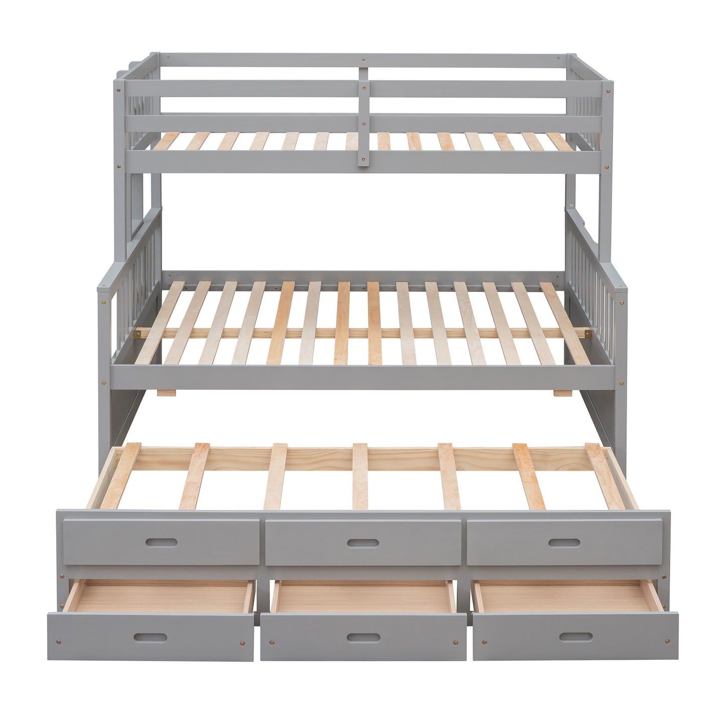 Bunk Bed With Twin Size Trundle And Drawers - The Sleep Loft - Online Mattress Showroom NYC