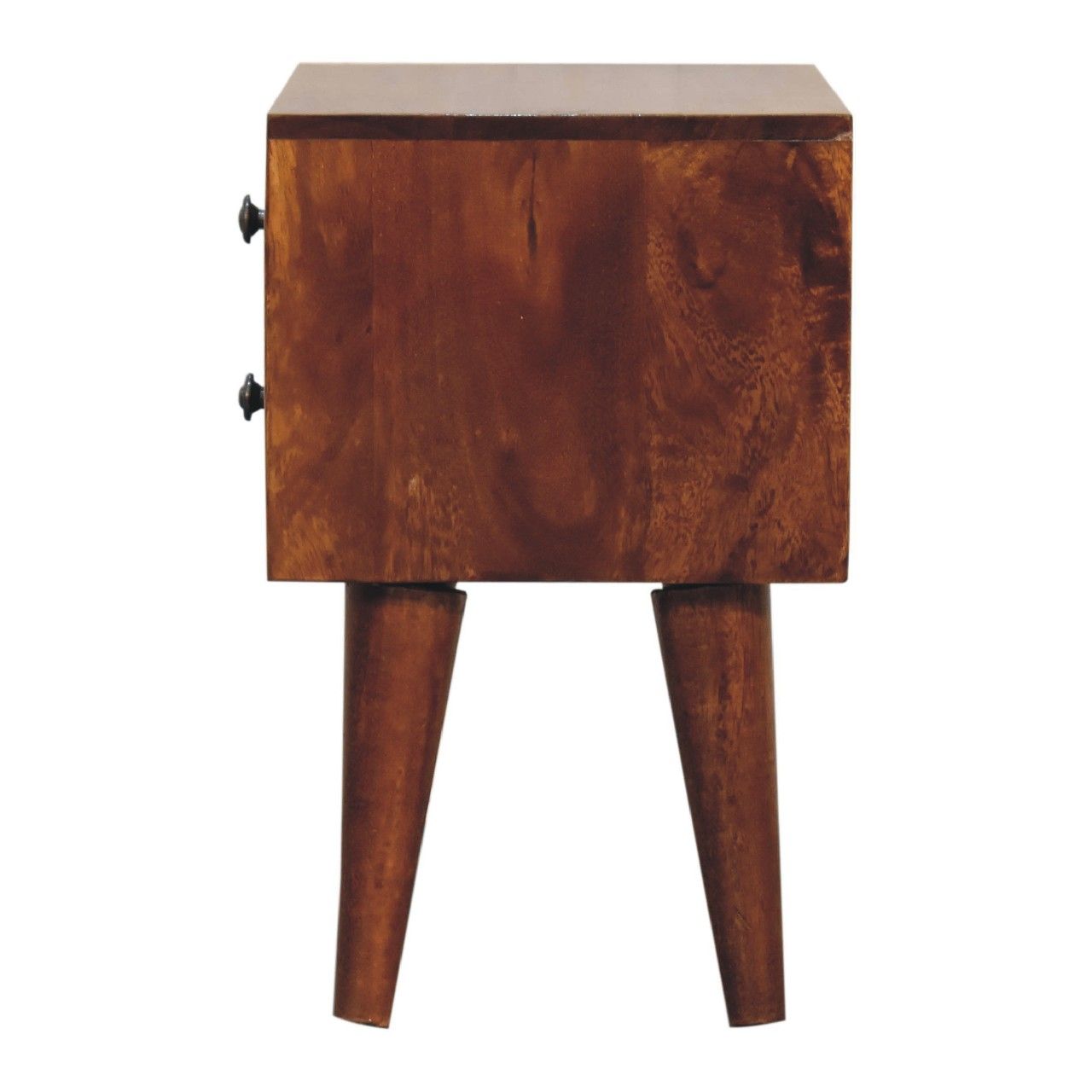 Mini Modern Bedside Table - Chestnut - The Sleep Loft - Online Mattress Showroom NYC