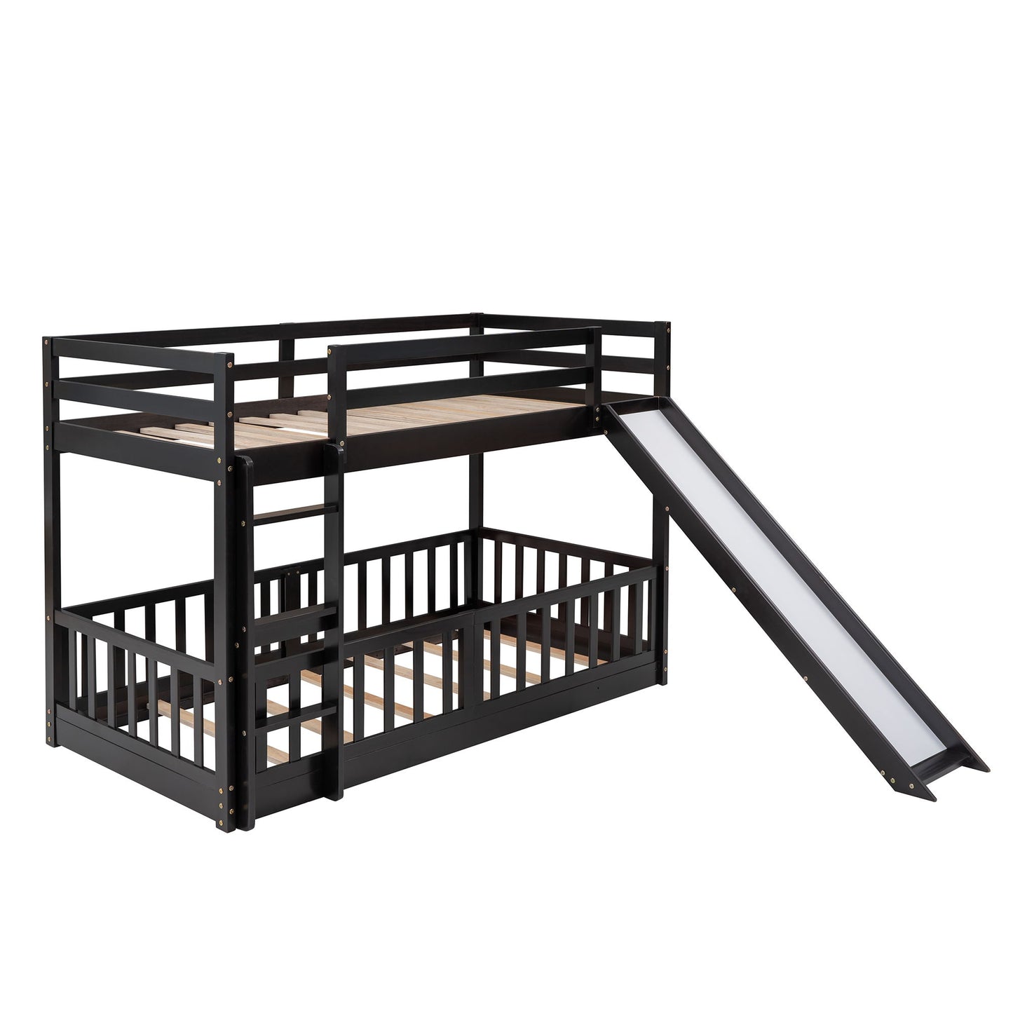 Bunk Bed With Convertible Ladder And Slide - The Sleep Loft - Online Mattress Showroom NYC