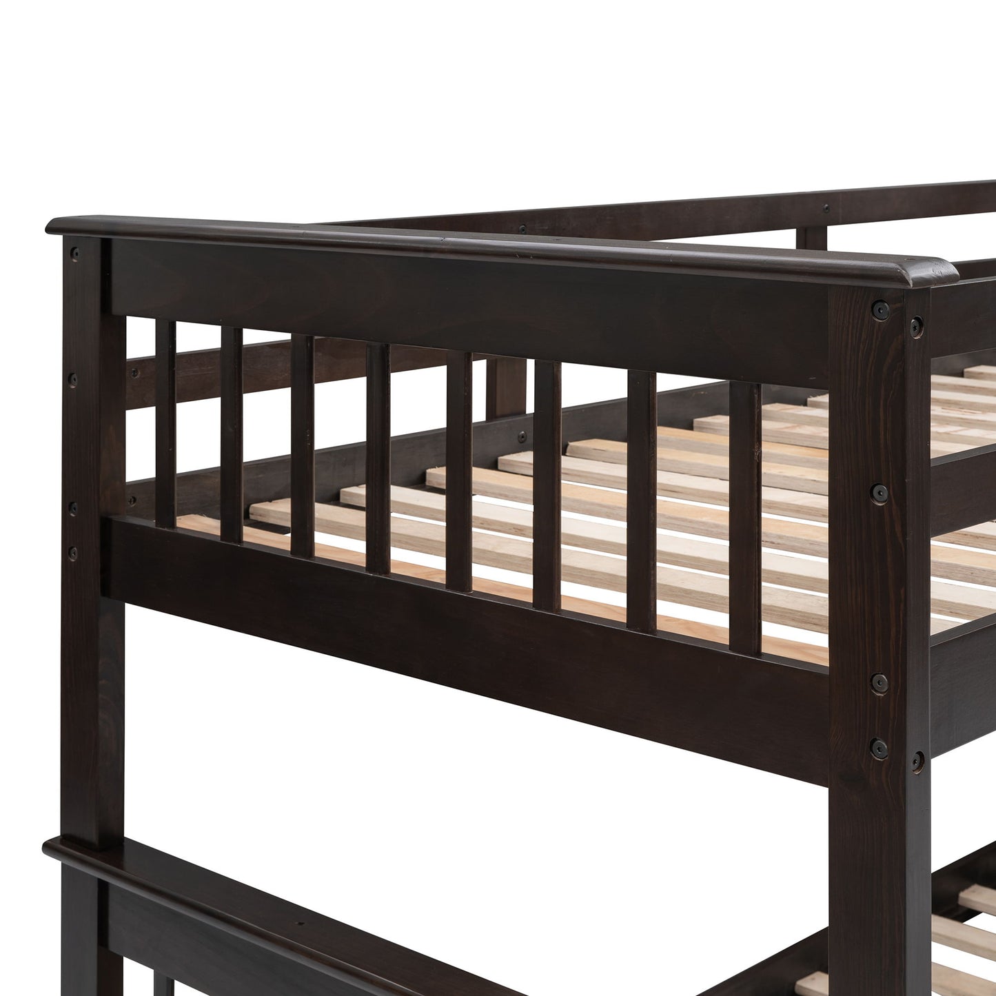 Stairway Bunk Bed With Storage And Guard Rail For Bedroom - The Sleep Loft - Online Mattress Showroom NYC