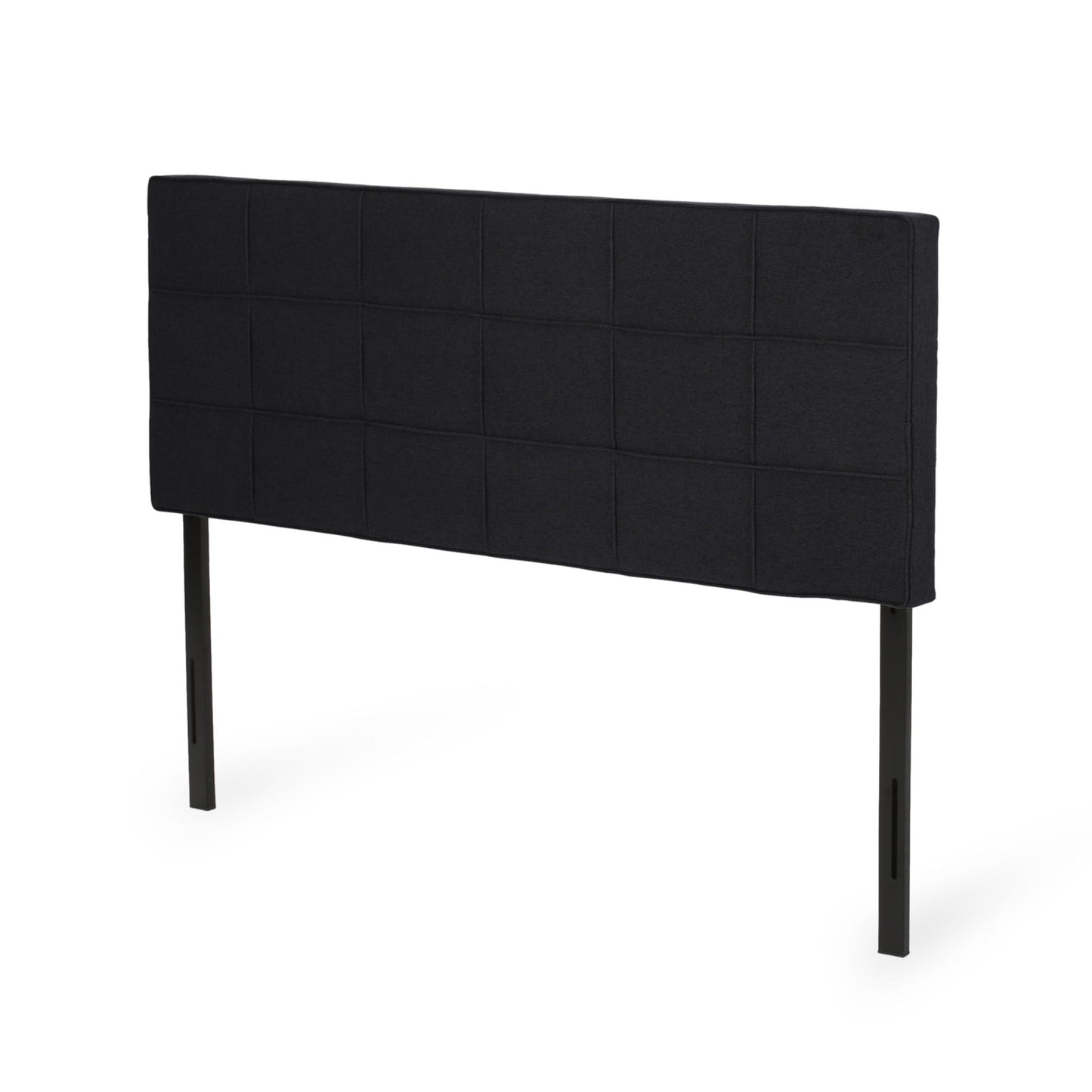 Marakesh - Contemporary Fabric Upholstered King / California King Headboard - Black - The Sleep Loft - Online Mattress Showroom NYC