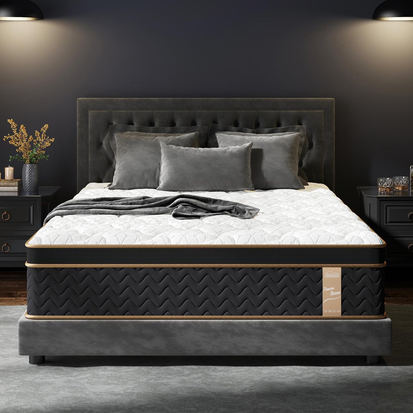 Plush Hybrid Mattresses With Gel Memory Foam, Individual Pocket Spring Motion Isolation Edge Support - The Sleep Loft - Online Mattress Showroom NYC