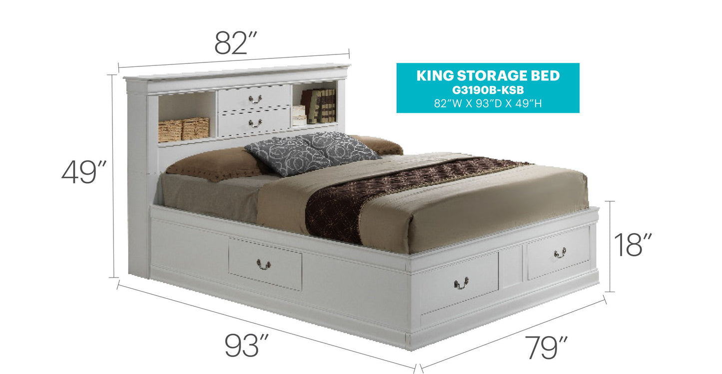 Traditional Style Bookcase Storage Bed - The Sleep Loft - Online Mattress Showroom NYC