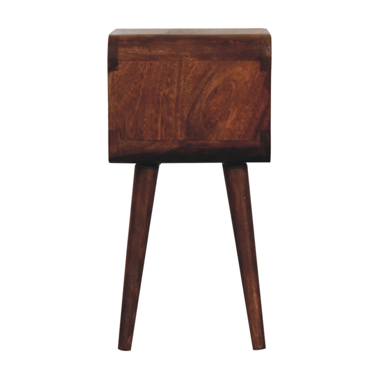 Minimalist Open Curved Nightstand - The Sleep Loft - Online Mattress Showroom NYC