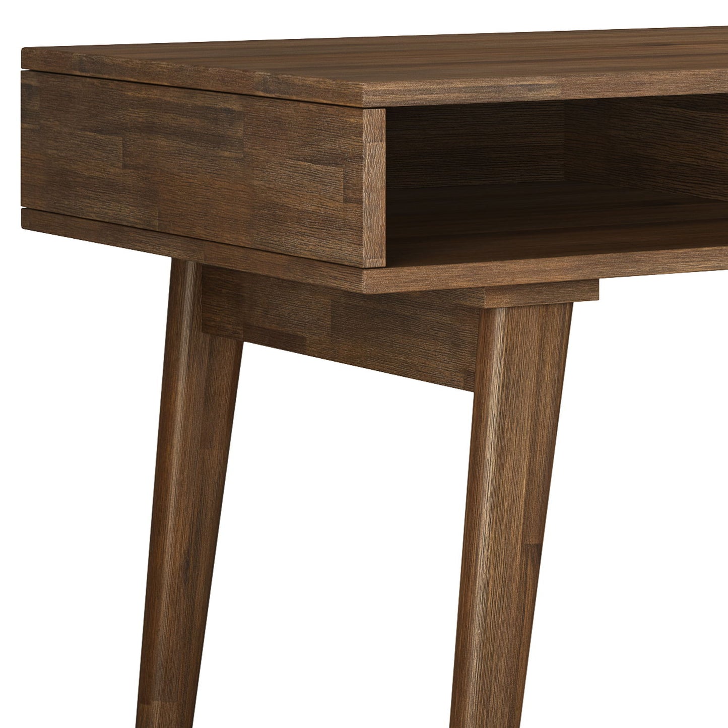 Clarkson - Desk With Side Drawers - Rustic Natural Aged Brown - The Sleep Loft - Online Mattress Showroom NYC