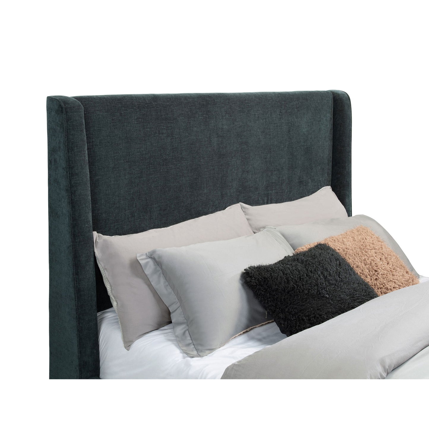 Sebastian - Upholstered Bed With Built-In Flame Visualizer And Bluetooth Speaker - The Sleep Loft - Online Mattress Showroom NYC