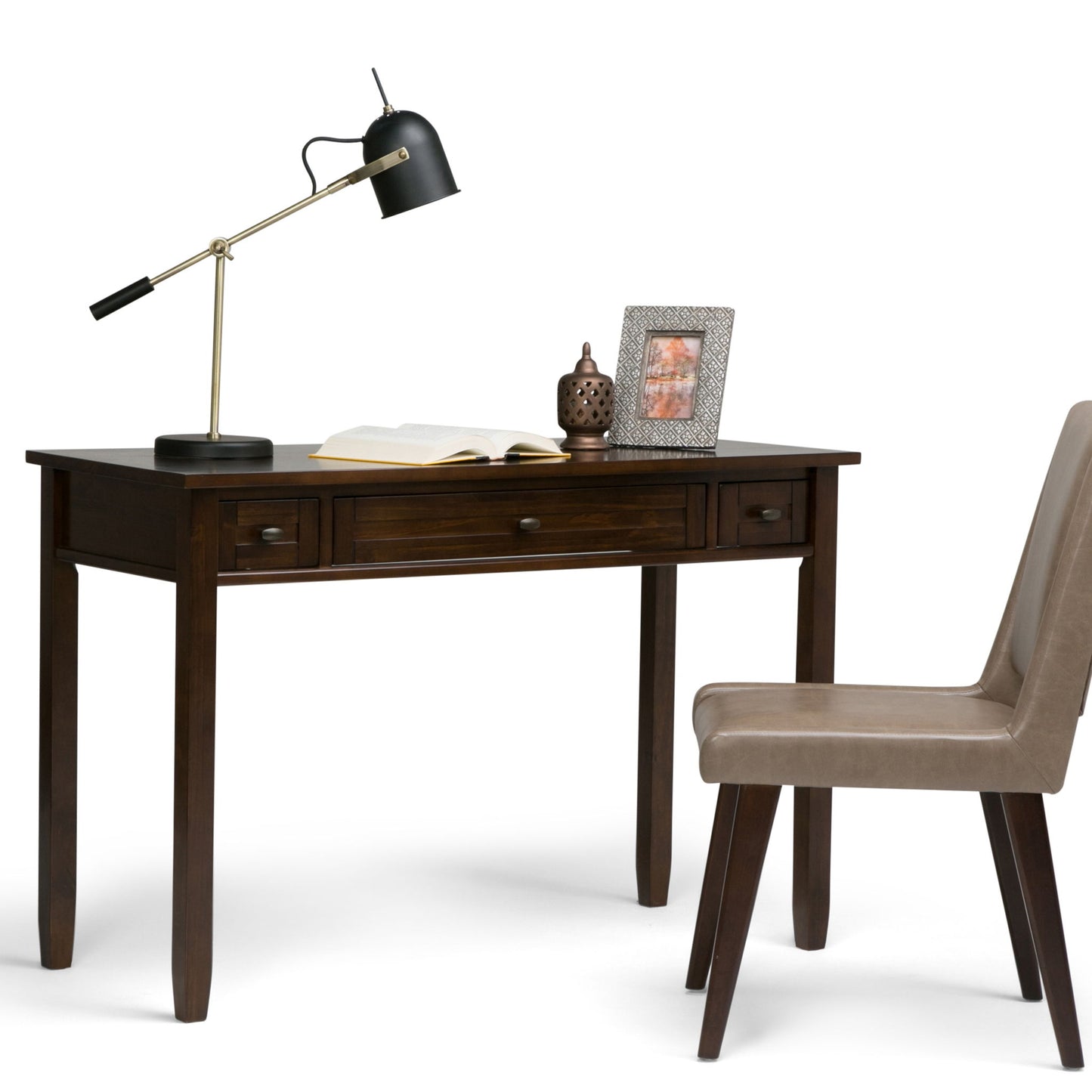 Warm Shaker - Desk - Tobacco Brown - The Sleep Loft - Online Mattress Showroom NYC