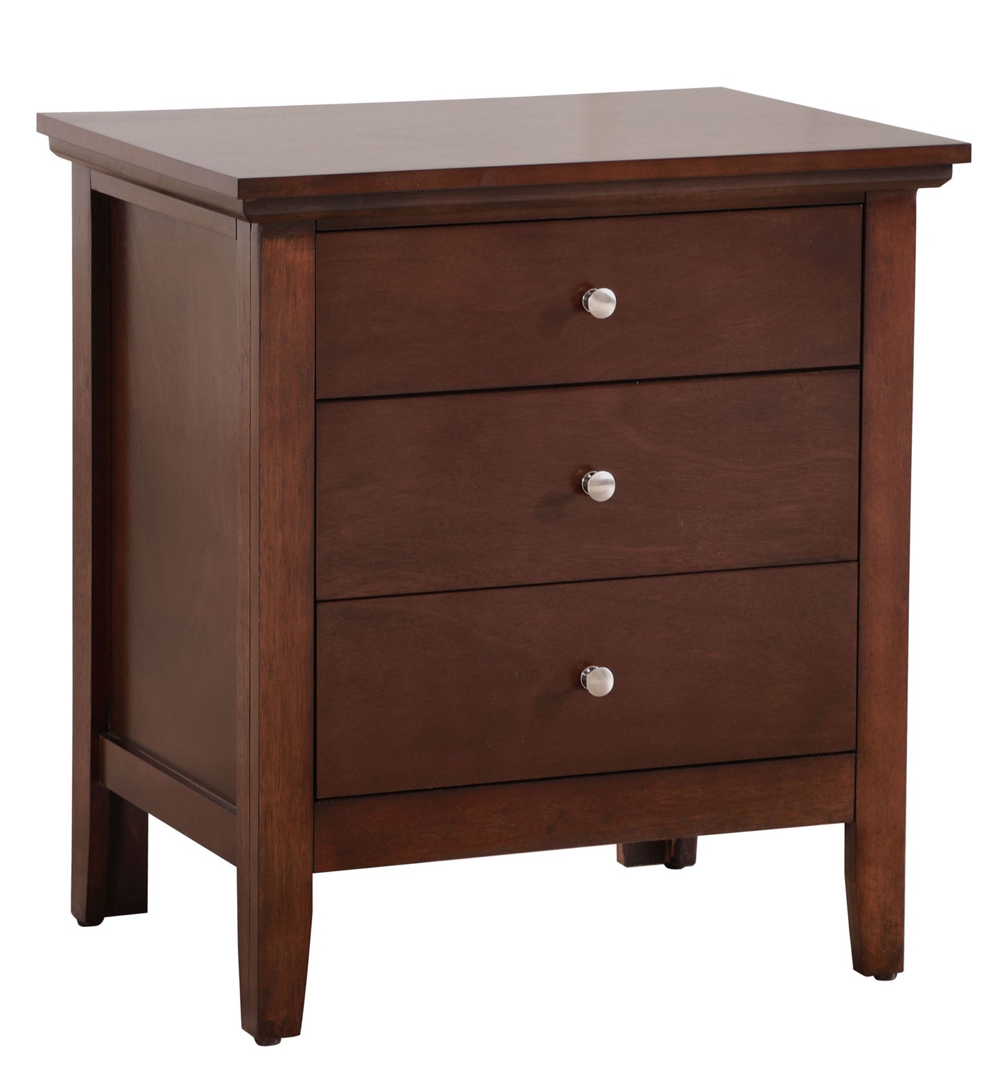 Hammond - 3 Drawer Nightstand - Cappuccino - The Sleep Loft - Online Mattress Showroom NYC