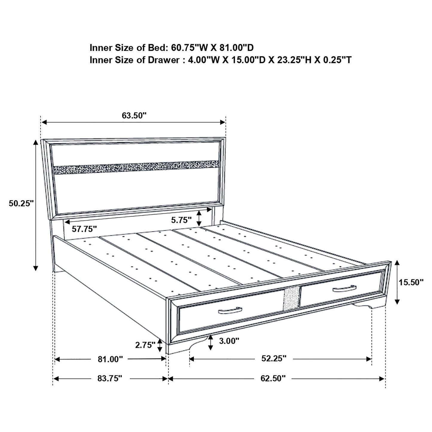 Orchid - Storage Panel Bed - The Sleep Loft - Online Mattress Showroom NYC