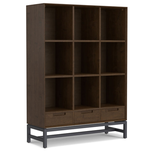 Banting - 9 Cube Bookcase With Drawers - Walnut Brown Banting - 9 Cube Bookcase With Drawers - Walnut Brown