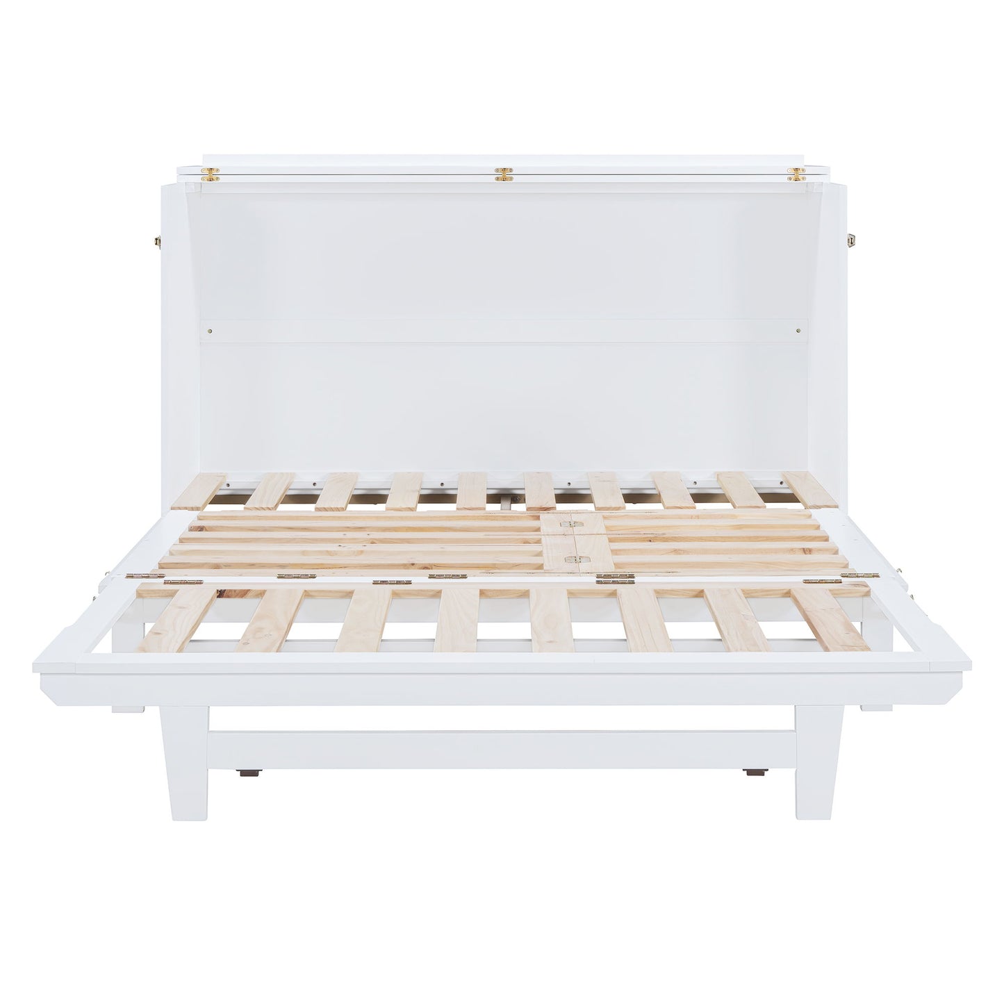 Murphy Bed With Frosted Glass Doors Design, Fake Drawers, Metal Legs - The Sleep Loft - Online Mattress Showroom NYC