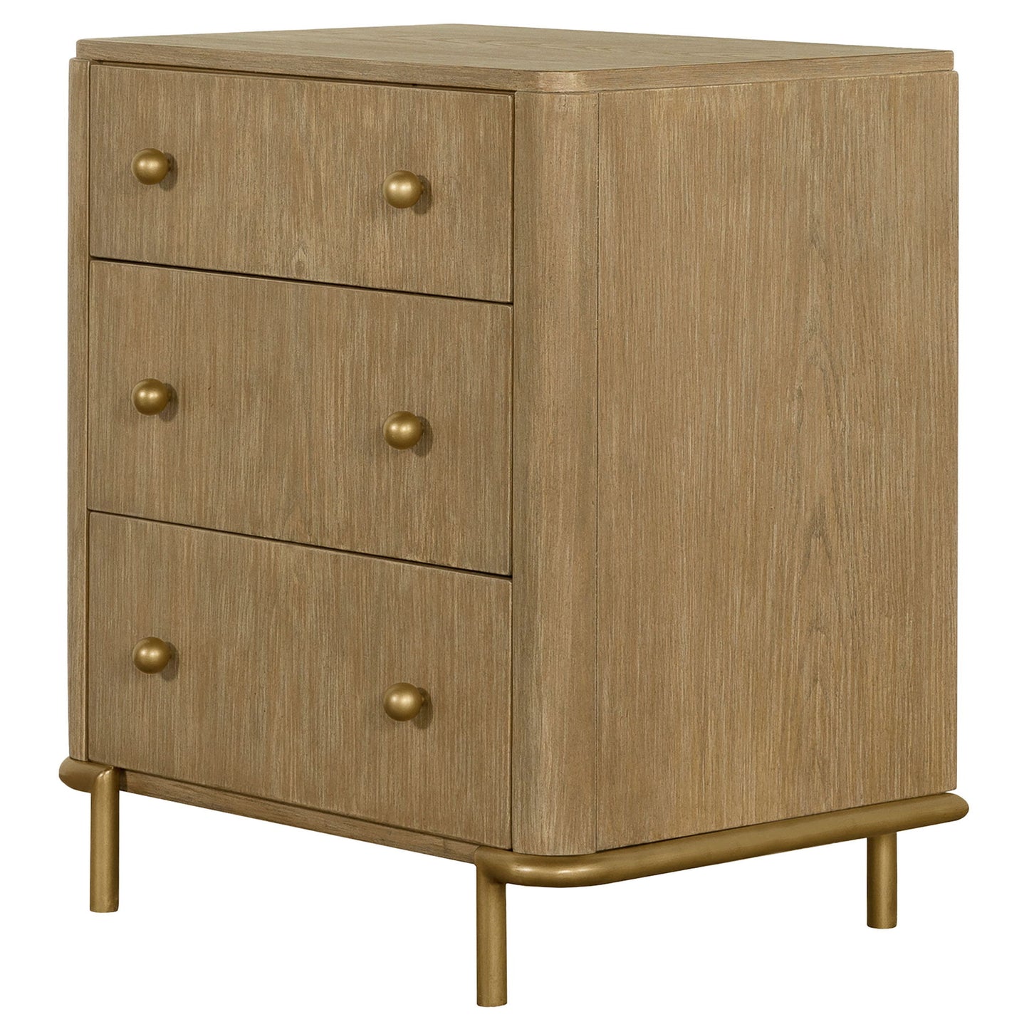 3 Drawer Nightstand With USB Ports - Brown - The Sleep Loft - Online Mattress Showroom NYC