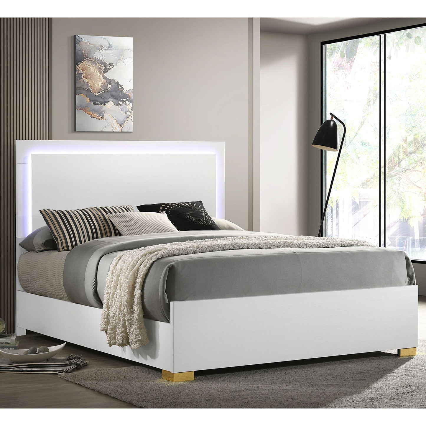 Jeremiah - LED Panel Bed With Touch Controlled Lighting - The Sleep Loft - Online Mattress Showroom NYC