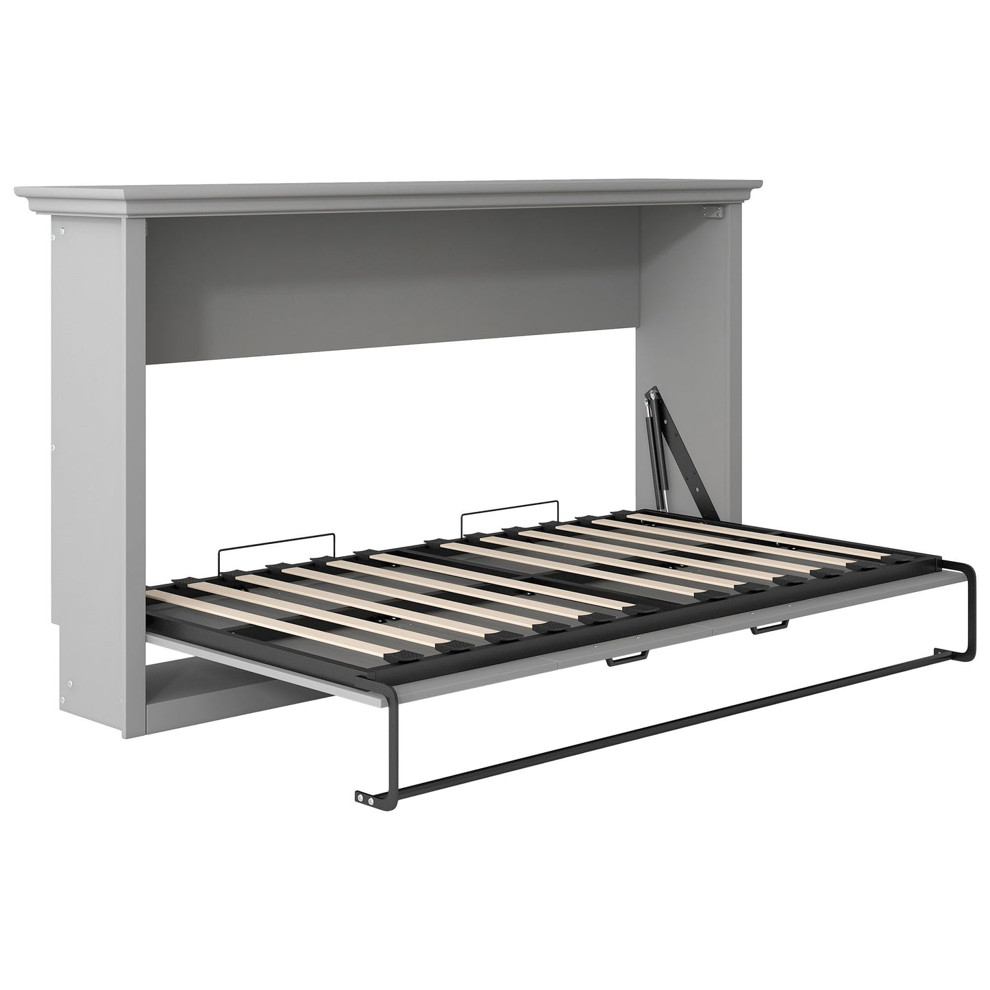Twin Size Murphy Bed With Cabinet Storage - Gray - The Sleep Loft - Online Mattress Showroom NYC