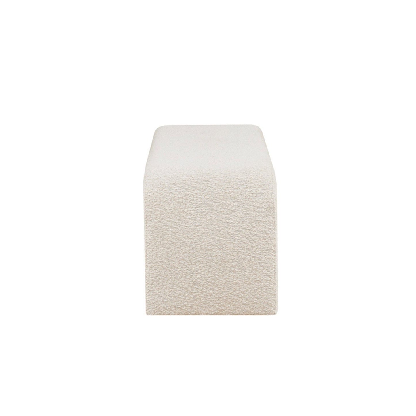 Modern Contemporary Boucle Waterfall Bench - The Sleep Loft - Online Mattress Showroom NYC