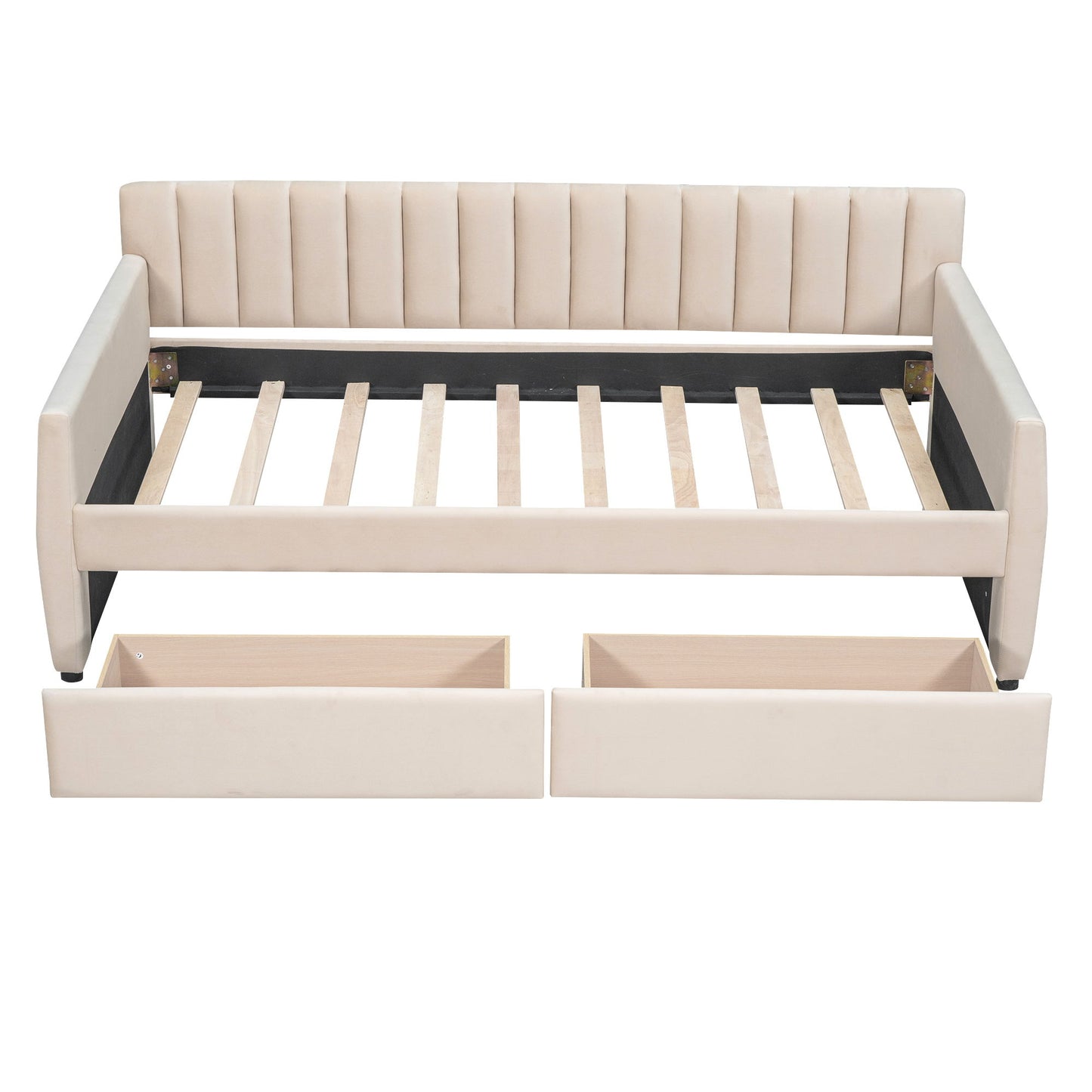 Upholstered Daybed With Slat Support - The Sleep Loft - Online Mattress Showroom NYC