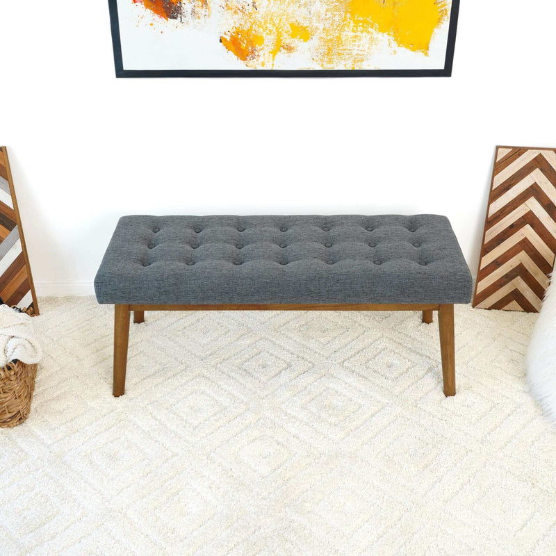 Delilah - Modern Bench - Gray - The Sleep Loft - Online Mattress Showroom NYC