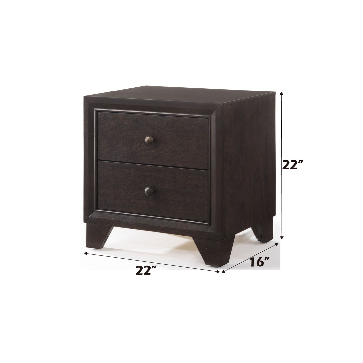 Madison - Nightstand - Espresso - The Sleep Loft - Online Mattress Showroom NYC