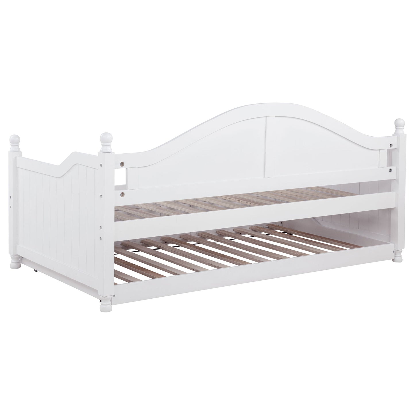 Twin Daybed With Trundle Storage Bed - White - The Sleep Loft - Online Mattress Showroom NYC