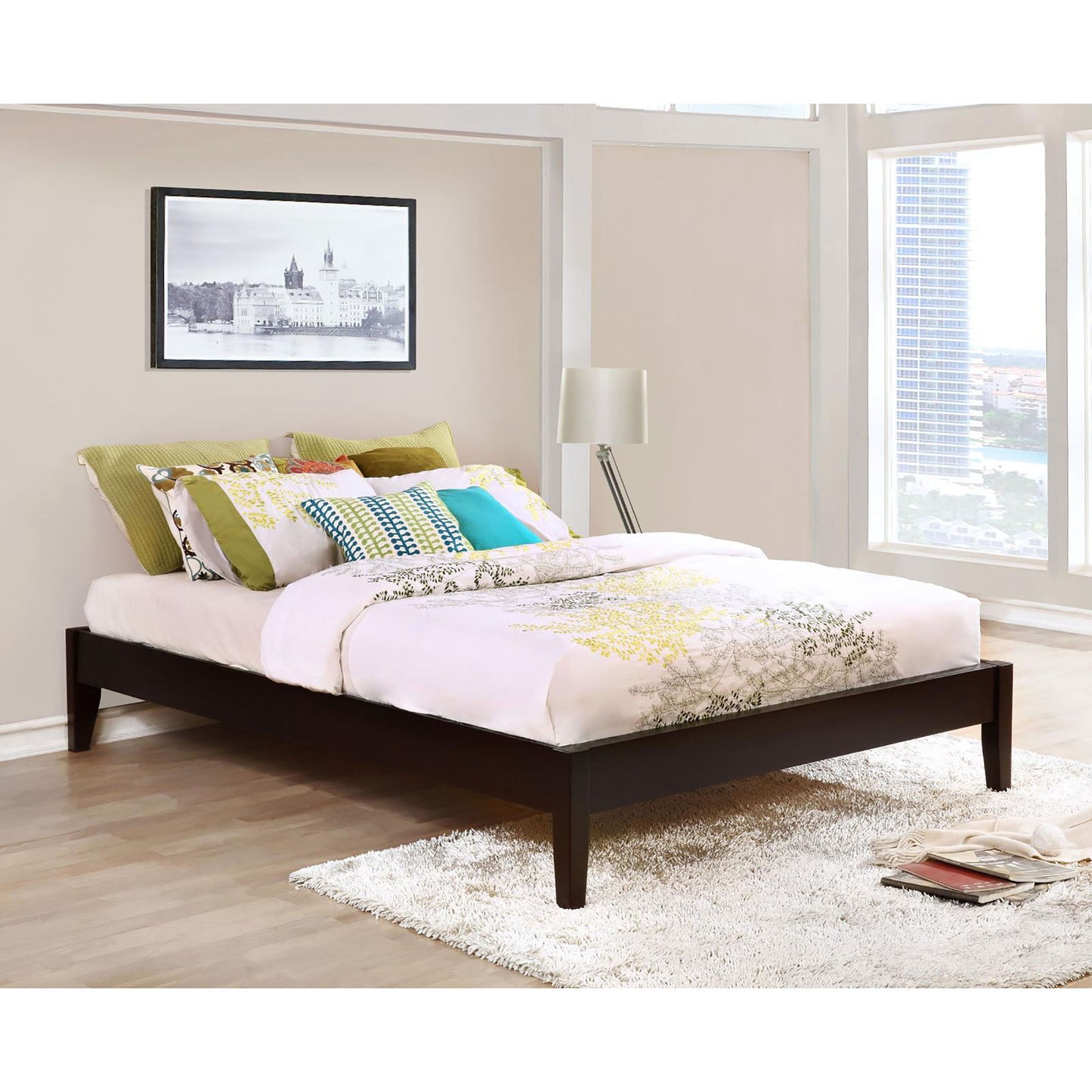Platform Bed With Tapered Legs - The Sleep Loft - Online Mattress Showroom NYC