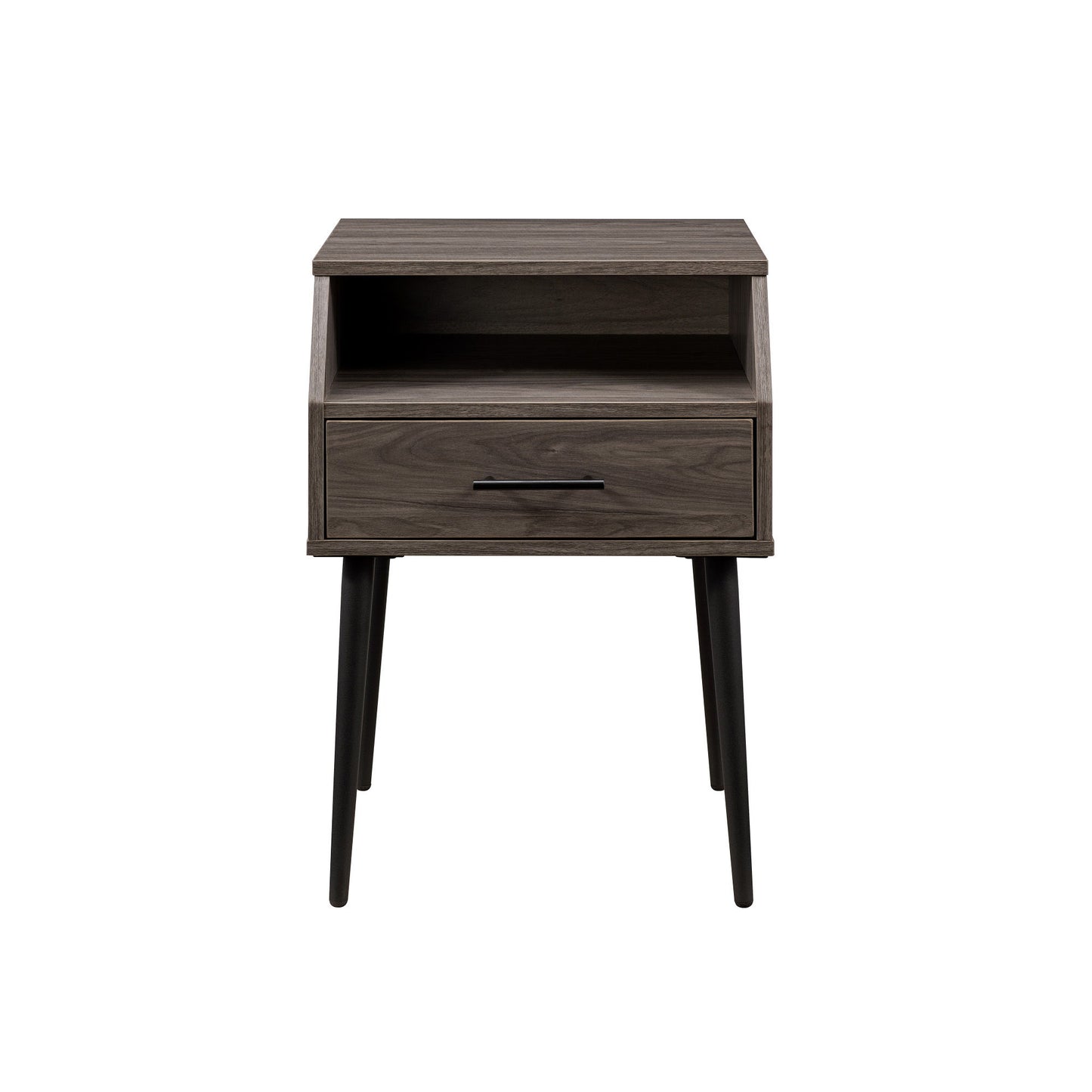 Angled Nightstand - Slate Gray - The Sleep Loft - Online Mattress Showroom NYC