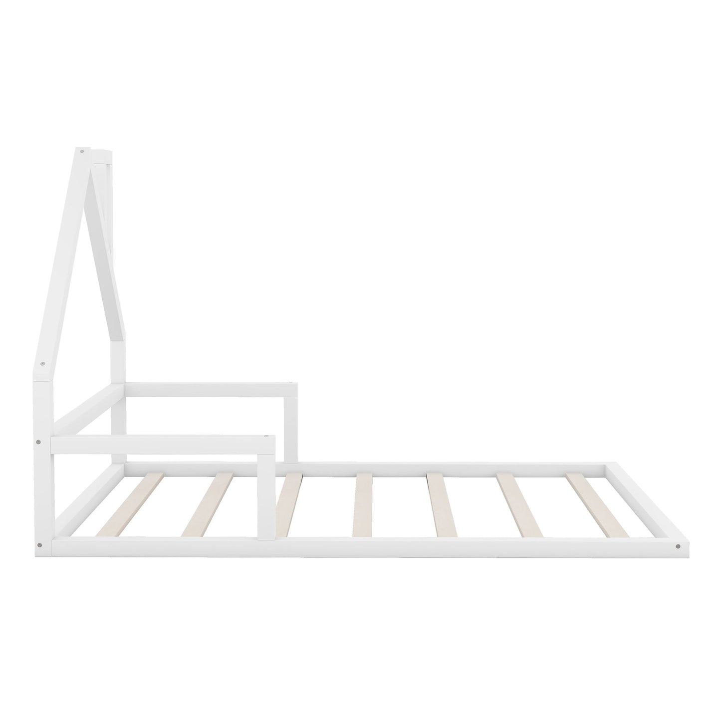 Elegant Floor Bed With House Shaped Headboard - The Sleep Loft - Online Mattress Showroom NYC