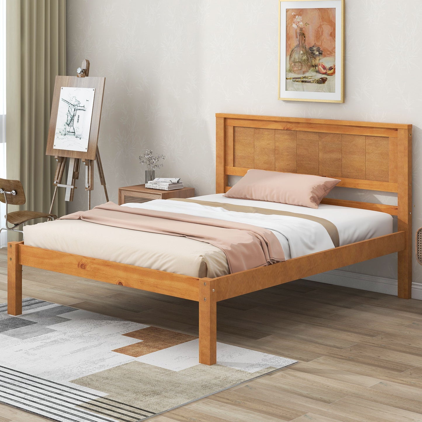 Platform Bed Frame With Headboard - The Sleep Loft - Online Mattress Showroom NYC