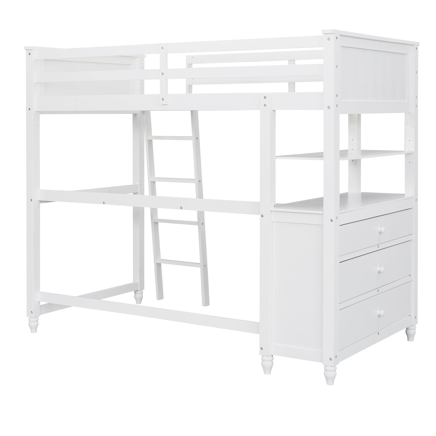 Loft Bed With Drawers With Desk And Shelves - The Sleep Loft - Online Mattress Showroom NYC