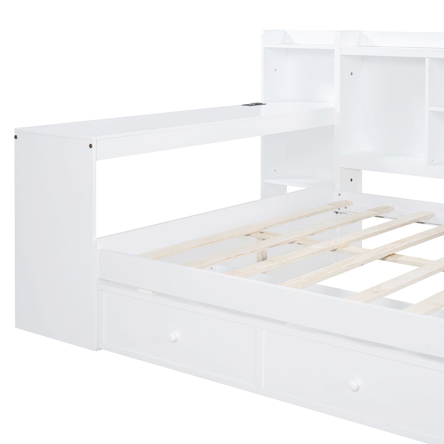 Daybed With 3 Drawers USB Ports And Desk - The Sleep Loft - Online Mattress Showroom NYC